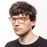 Armação de Acetato com Madeira | Woodz Carter Camel Fosco