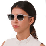 Óculos de Sol todo de Acetato | Woodz Carter Cristal Fosco