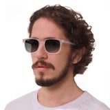 Óculos de Sol todo de Acetato | Woodz Carter Cristal Fosco