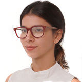 Armação de Acetato com Madeira | Woodz Carter Red Fosco