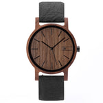 Wood Watch | Woodz Eko Nut (Pinatex Charcoal Strap)