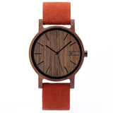 Relógio de Madeira | Woodz Eko Nut (Pulseira Lona Terracota)