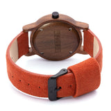 Relógio de Madeira | Woodz Eko Nut (Pulseira Lona Terracota)