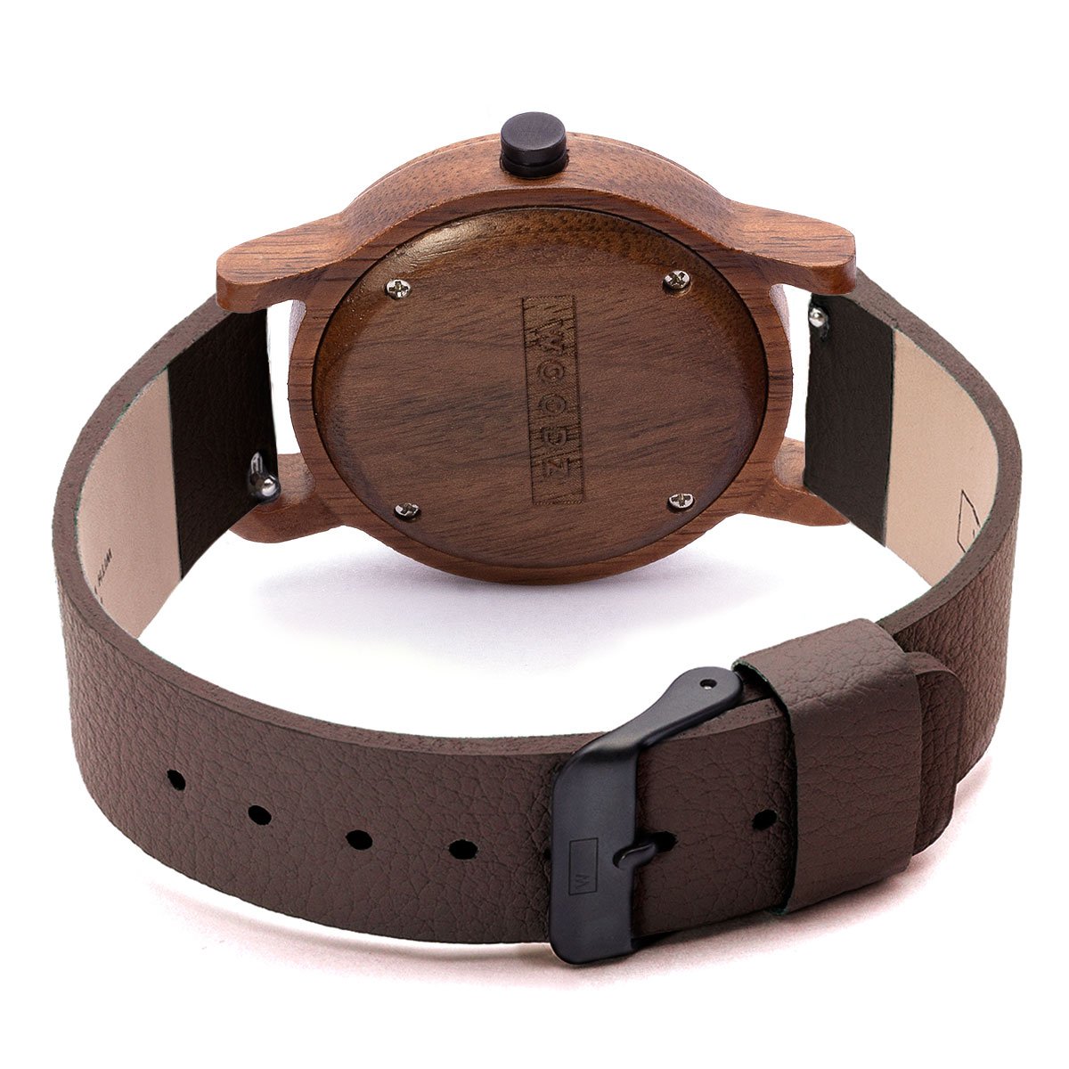 Wood Watch | Woodz Eko Nut (Pinatex Coffee Strap)