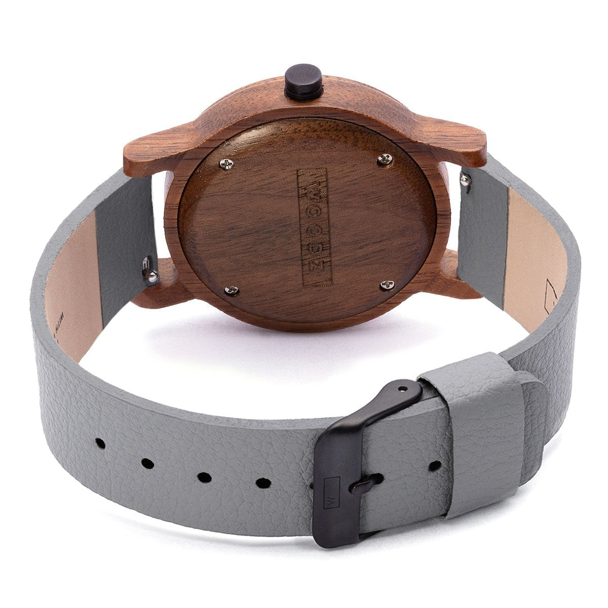 Wood Watch | Woodz Eko Nut (Pinatex Grey Strap)