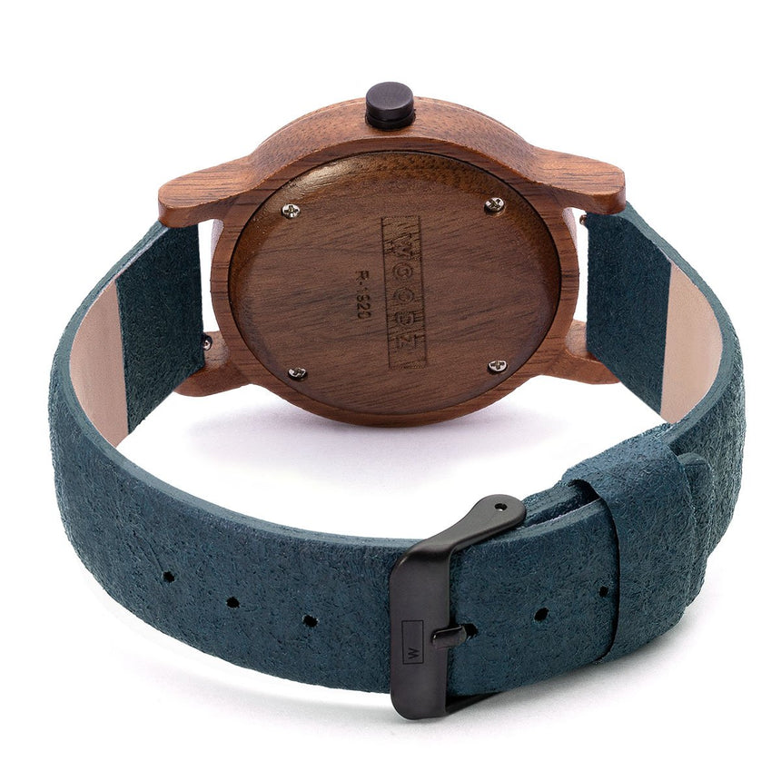 Wood Watch | Woodz Eko Nut (Pinatex Marine Strap)