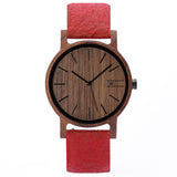 Wood Watch | Woodz Eko Nut (Pinatex Paprika Strap)