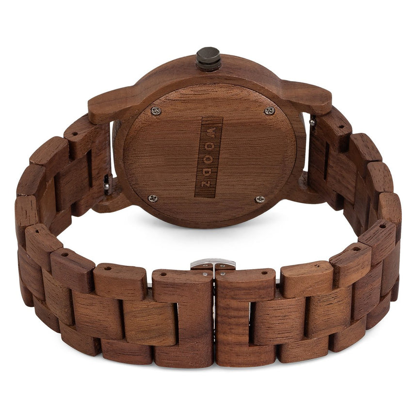 Wood Watch | Woodz Eko Nut (Walnut Wood Strap)