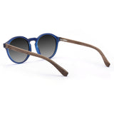Óculos de Sol de Acetato com Madeira | Woodz Elli Blue Fosco