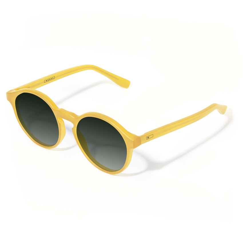 Óculos de Sol todo de Acetato | Woodz Elli Gold Fosco