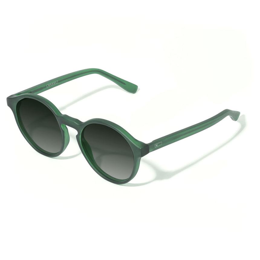 Óculos de Sol todo de Acetato | Woodz Elli Green Fosco