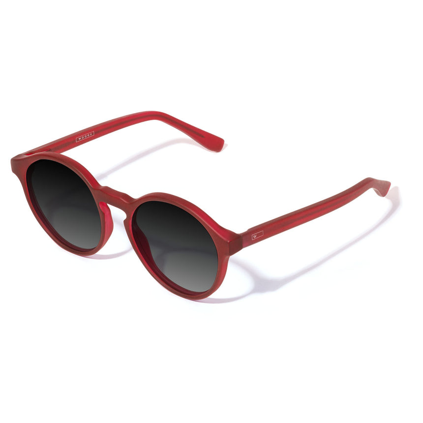Óculos de Sol todo de Acetato | Woodz Elli Red Fosco