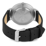 Relógio de Aço com Madeira | Woodz Moon Nut (Pulseira de Couro Preto)