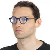 Armação de Acetato com Madeira | Woodz Nino Blue