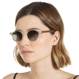 Óculos de Sol de Acetato com Madeira | Woodz Nino Cristal