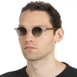 Óculos de Sol de Acetato com Madeira | Woodz Nino Cristal