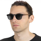 Óculos de Sol de Acetato com Madeira | Woodz Olli Black