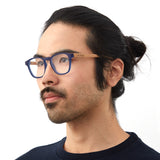 Armação de Acetato com Madeira | Olli Blue Label (Woodz x Johnnie Walker)