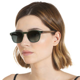 Óculos de Sol de Acetato com Madeira | Woodz Olli Green