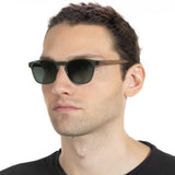 Óculos de Sol de Acetato com Madeira | Woodz Olli Green