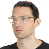 Armação de Acetato com Madeira | Woodz Olli Champanhe