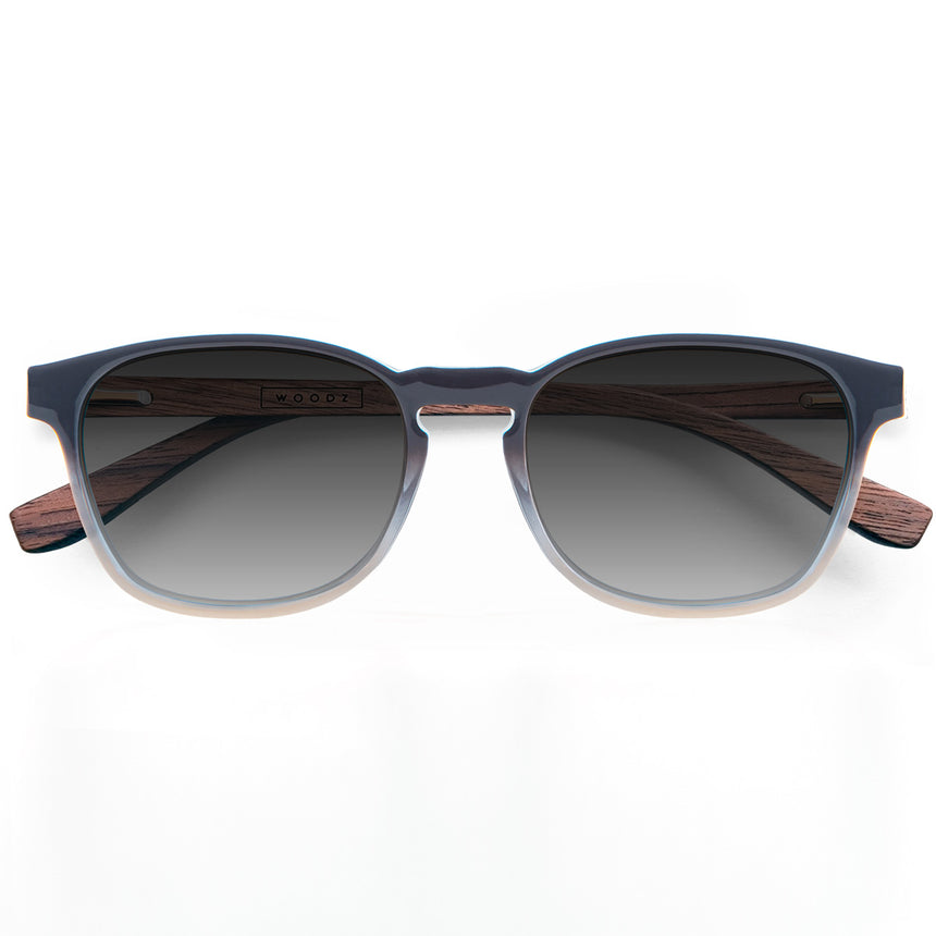 Óculos de Sol de Acetato com Madeira | Woodz Olli Cinza Tempestade