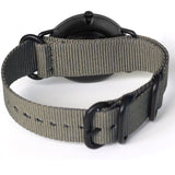 Relógio de Aço com Madeira | Woodz Ox Black (Pulseira Nato Cinza)