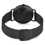 Relógio de Aço com Madeira | Woodz Ox Black (Pulseira Mesh Preta)