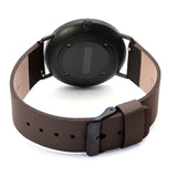 Steel & Wood Watch | Ox Nut (Pinatex Coffee Strap)