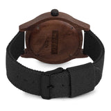 Relógio de Madeira | Woodz Sunset (Pulseira de Lona Preta)