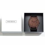 Relógio de Madeira | Woodz Sunset (Pulseira de Lona Preta)