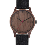 Relógio de Madeira | Woodz Sunset (Pulseira Black Jeans)