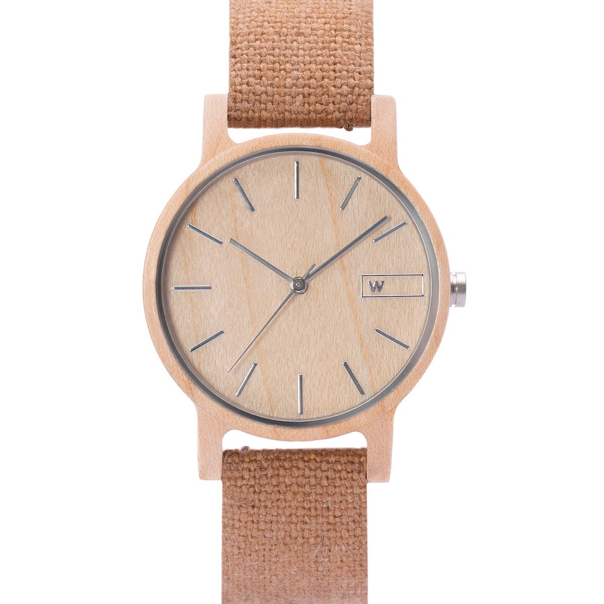 Wood Watch | Woodz Vita Natura (Organic Cotton Nude Strap)