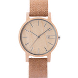 Wood Watch | Woodz Vita Natura (Organic Cotton Nude Strap)