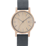 Relógio de Madeira | Woodz Vita (Pulseira Lona Cinza)