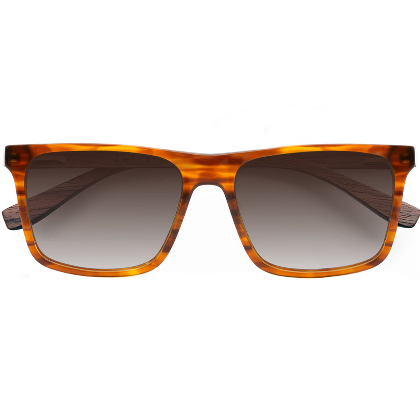 Óculos de Sol de Acetato com Madeira | Woodz Zeta Amber
