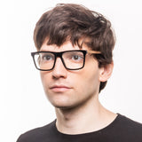 Armação de Acetato com Madeira | Woodz Zeta Black