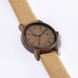 Relógio de Madeira | Woodz Eko Nut (Pulseira de Algodão Orgânico)