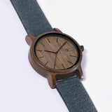 Relógio de Madeira | Woodz Eko Nut (Pulseira Pinatex Marine)