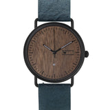 Steel & Wood Watch | Woodz Ox Nut (Pinatex Marine Strap)
