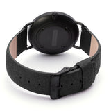 Steel & Wood Watch | Woodz Ox Nut (Pinatex Charcoal Strap)