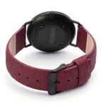 Steel & Wood Watch | Woodz Ox Black (Pinatex Mulberry Strap)