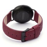 Steel & Wood Watch | Woodz Ox Black (Pinatex Mulberry Strap)