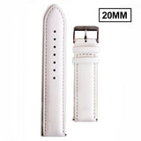 Pulseira Extra de Couro Branco (20 Milímetros)