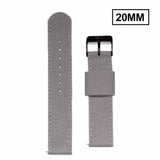 Pulseira Extra de Lona Cinza (20 Milímetros)