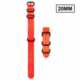 Pulseira Extra Nato de Nylon Laranja (20 Milímetros)