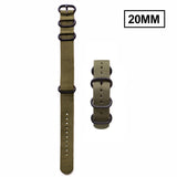 Pulseira Extra Nato de Nylon Verde (20 Milímetros)