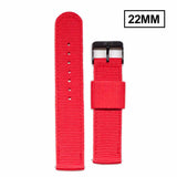 Pulseira Extra de Nylon Vermelho (22 Milímetros)