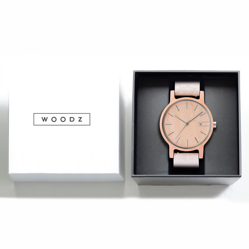 Wood Watch | Woodz Vita Natura (Pinatex Pearl Strap)