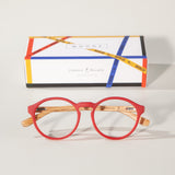 Armação de Acetato com Madeira | Elli Red Label (Woodz x Johnnie Walker)